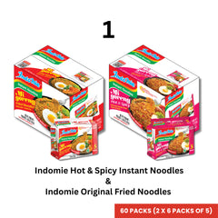 Customized Bundle Indomie Mi Goreng Hot & Spicy Instant Noodles - 30 Packs