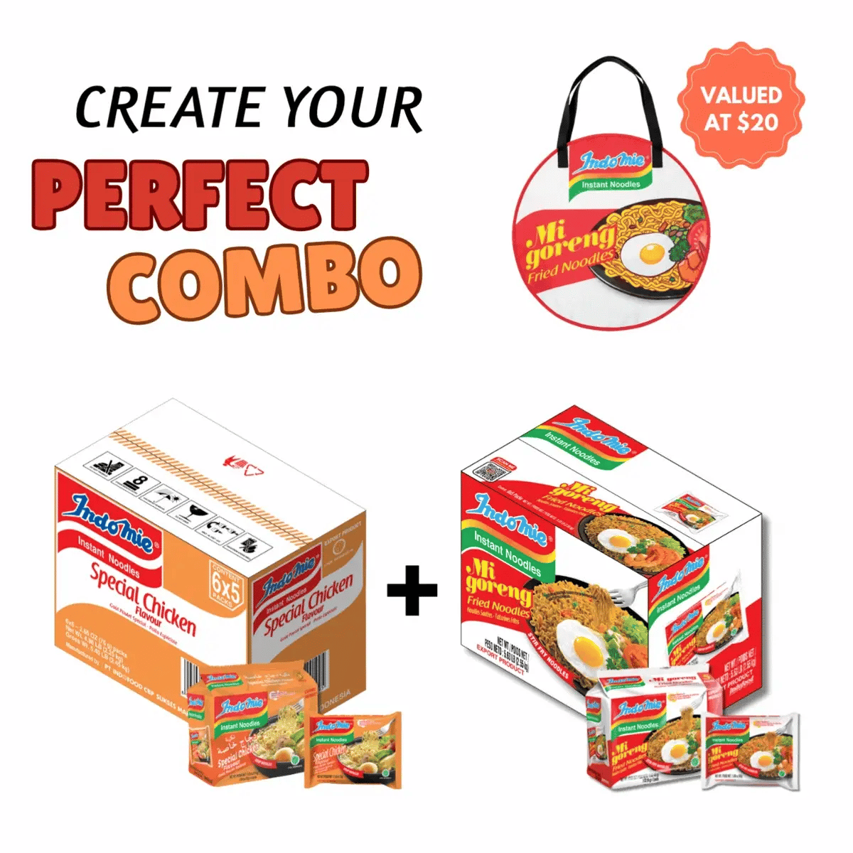 Merchandise Bundle Indomie Special Chicken Flavor Instant Noodles - 30 Packs