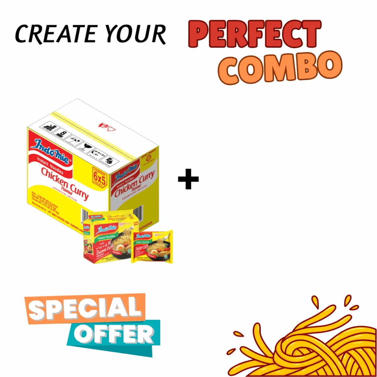 Customized Bundle Indomie Chicken Curry Noodles - 30 Packs
